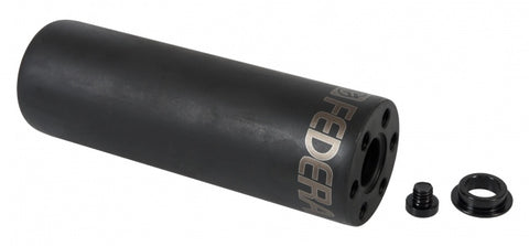 Federal HOLLOW POINT Peg schwarz 14mm incl. 10mm Adapter 4.5'' heat treated Cr-Mo CrMo BMX Peg 4.4 Zoll lang für 10 + 14 mm Achsen (8524828213512)