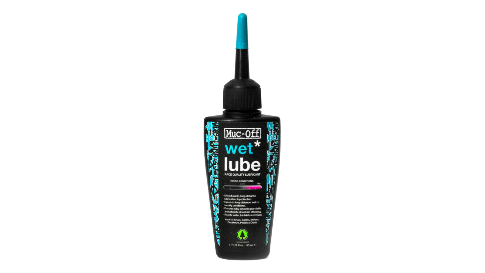 kettenöl rennrad Muc-Off Kettenöl für Nässe 50ml wet lube biologisch Rennrad MTB BMX Di