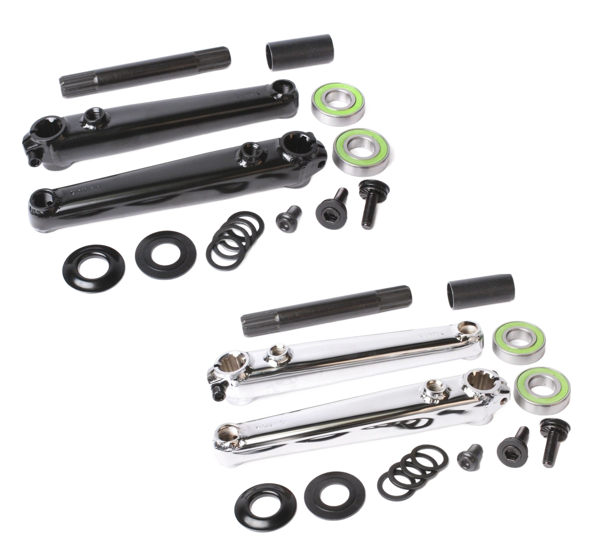 Sunday Bikes Saker BMX Kurbel + Mid BB, Chrom, 175 Mm – 3-teilig, 4130 CrMo, Mit 19 Mm Achse