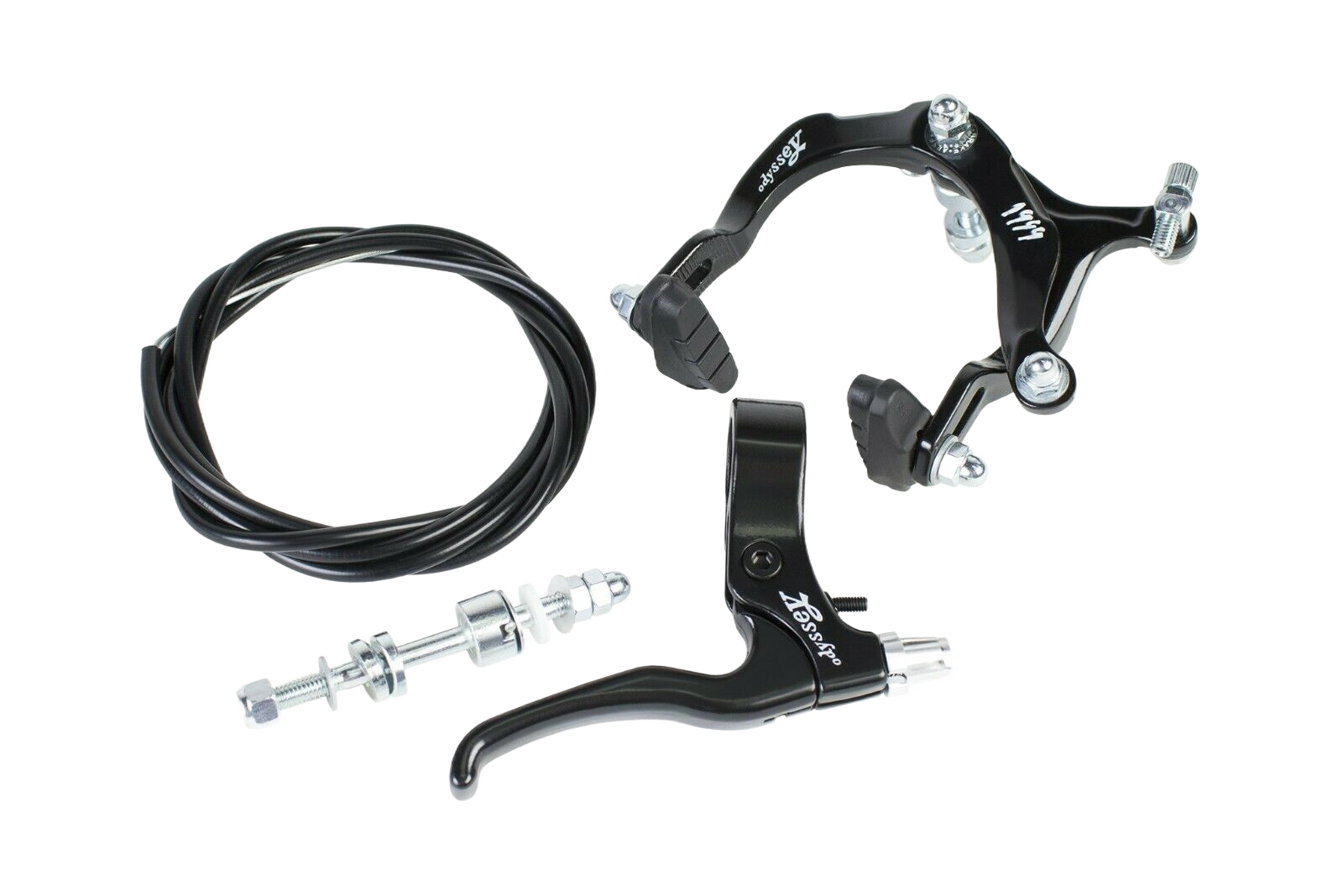 rennrad bremse set Odyssey BMX 1999 Caliper Seitenzug BMX Bremse Set schwarz Singlespeed