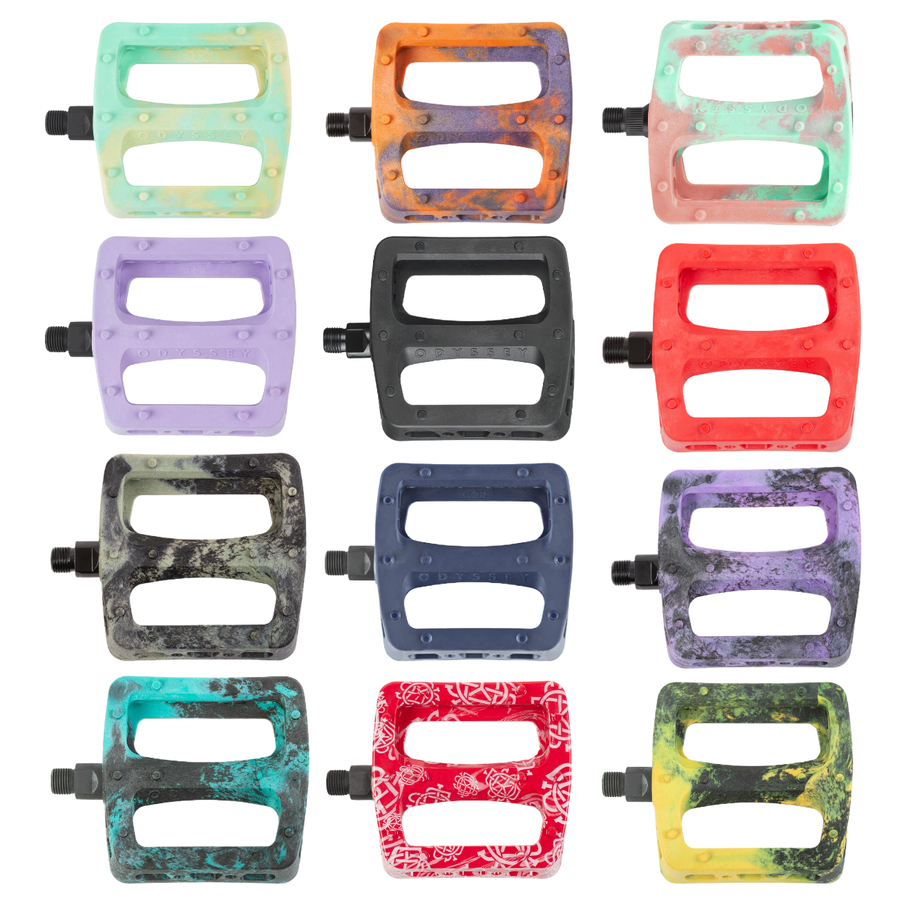 Odyssey Twisted PC Pedals (Purple) (Pair) (9/16") - Dan's Comp
