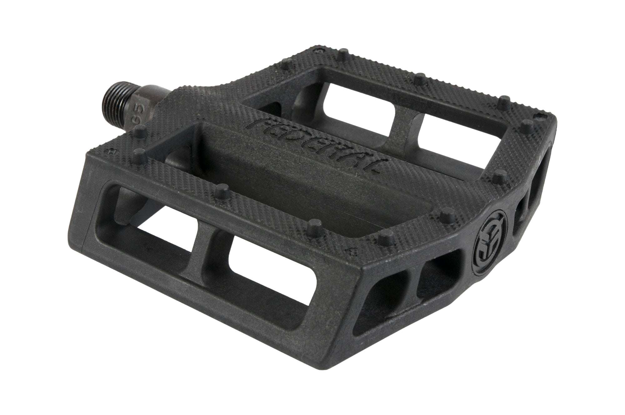 flat pedale schwarz Federal CONTACT BMX Pedale Plattform schwarz Nylon 9/16''