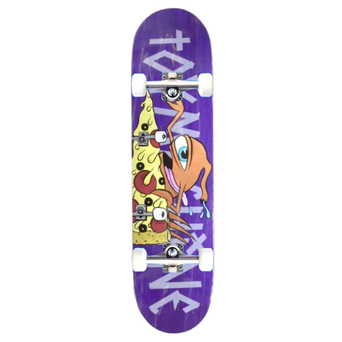 Toy-Machine Pizza Sect Skateboard - Complete Profi Board 7.75" Lila (8506943963400)