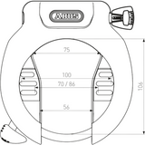 ABUS Pro Amparo 4750L NR BK 0E Rahmenschloss (9465478086920)