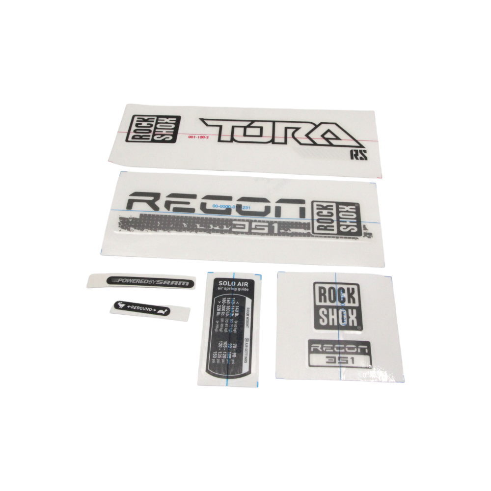Rock Shox Aufklebersatz Recon 351 (10) weiss 11.4015.440.110 #156 - Bikers Base