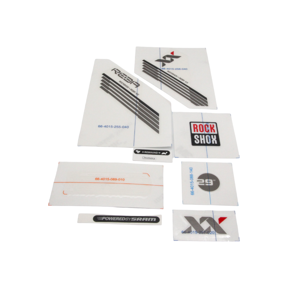 Rock Shox Aufklebersatz Reba XX schwarz-silber 11.4015.319.080 #173 - Bikers Base