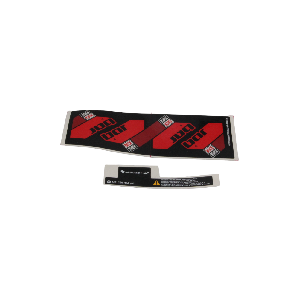 Rock Shox Aufkleber Bar (MY 11) rot 11.4115.075.020 #174 - Bikers Base