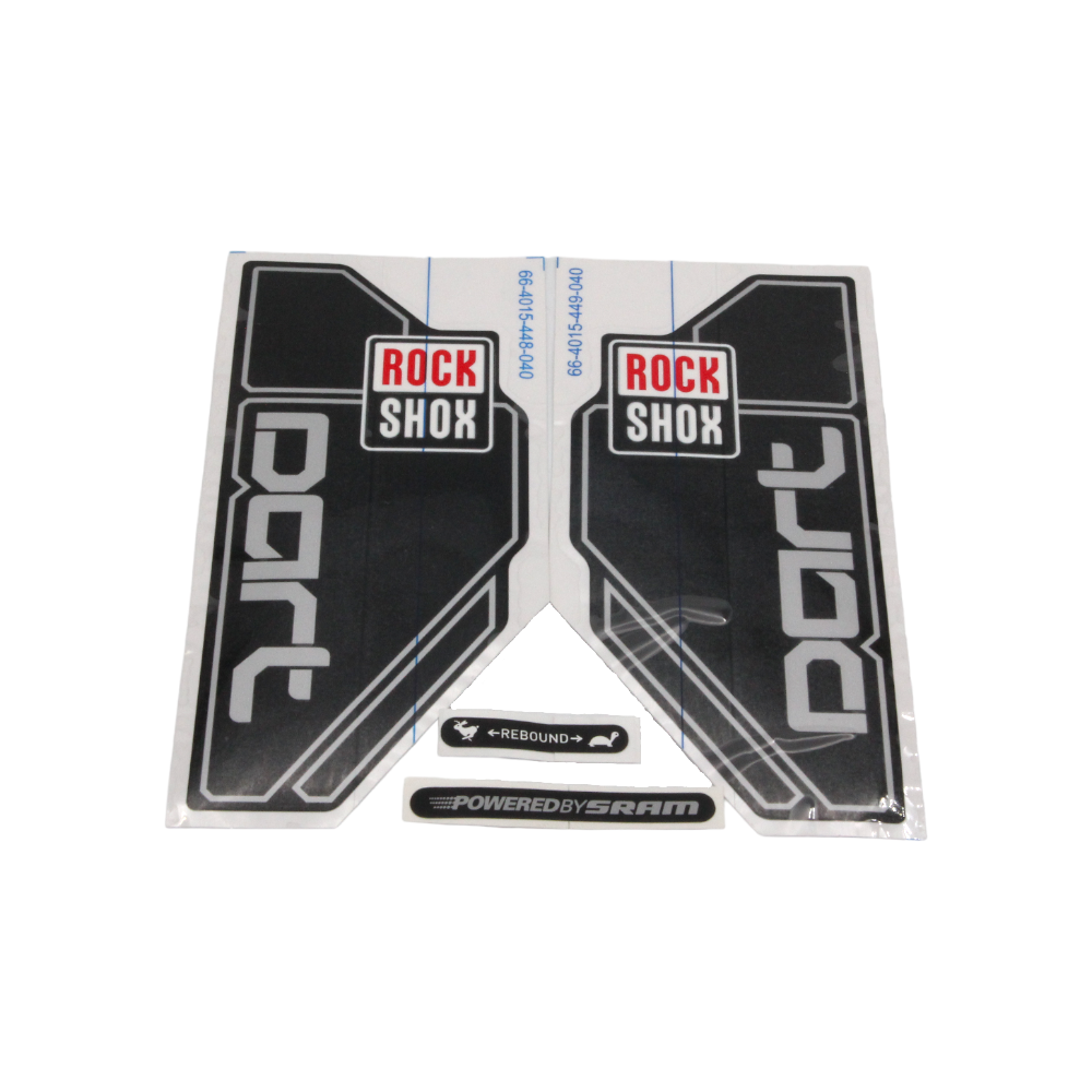 Rock Shox Aufklebersatz Dart mattschwarz 11.4015.477.040 #175 - Bikers Base