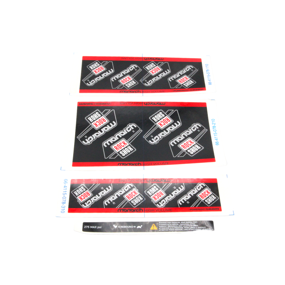 Rock Shox Aufklebersatz Monarch R HV 2011 11.4115.114.060 #193 - Bikers Base