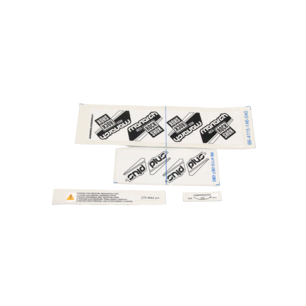 Rock Shox Aufklebersatz Monarch Plus schwarz 11.4115.130.090 #203 - Bikers Base