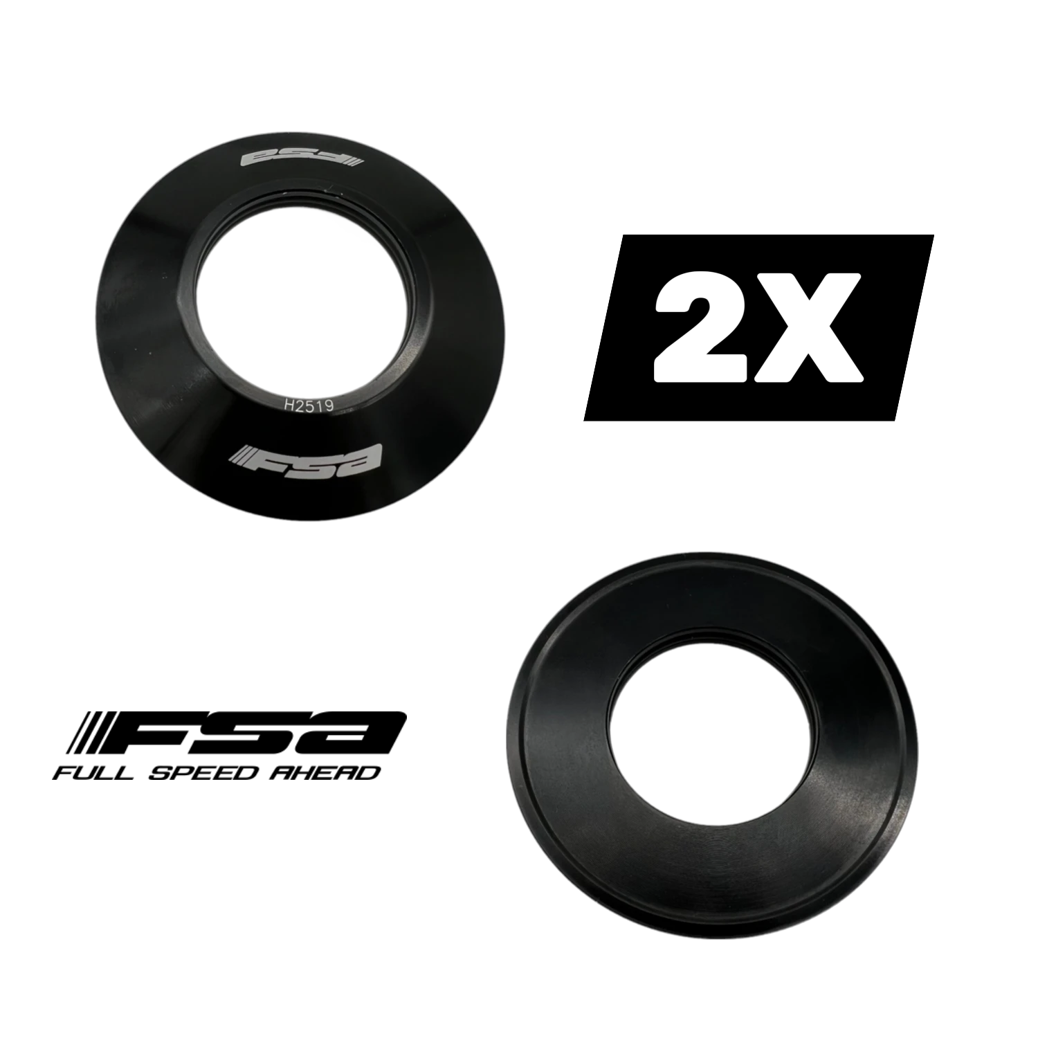 2x FSA Orbit Topcap H2519 for Integrated 1 1/4 inch Headset 5.8mm #8
