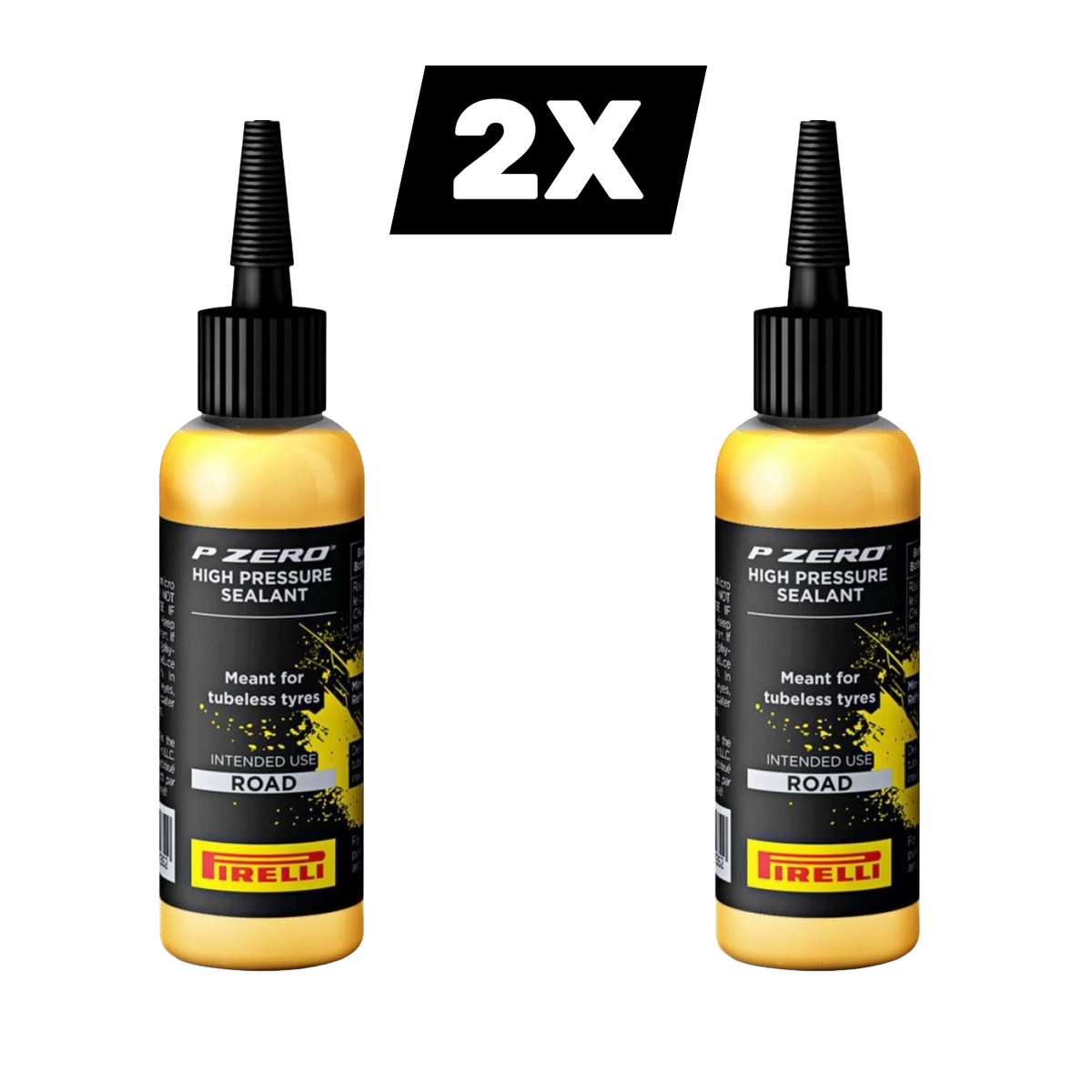2x Pirelli P ZERO High Pressure Reifendichtmittel Tubeless Sealant Set