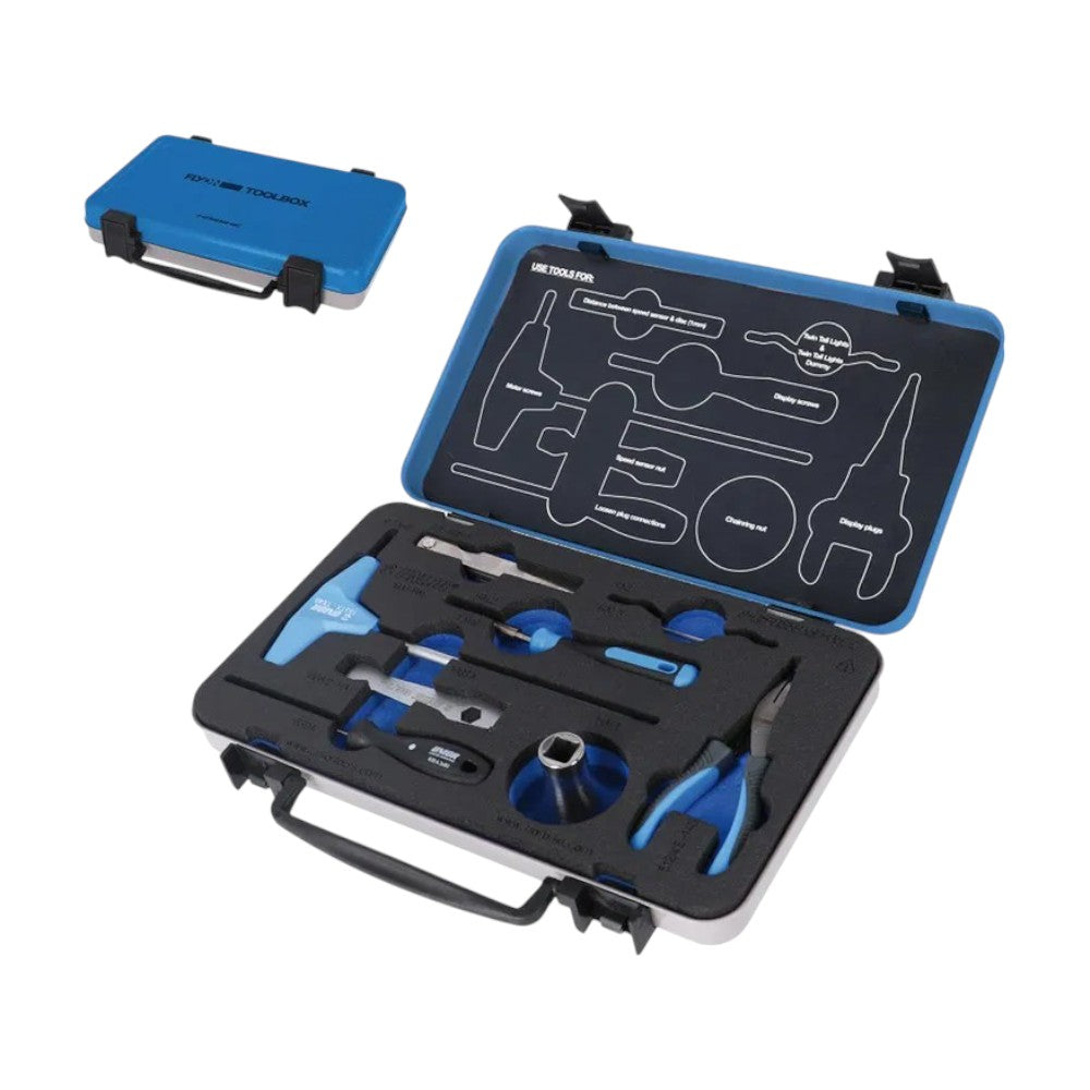 Unior Haibike FLYON Werkzeugkasten 8-teilig Metallkoffer - Bikers Base