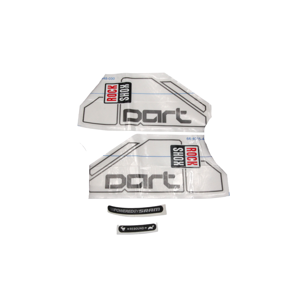 Rock Shox Aufklebersatz Dart silber 11.4015.477.030 #401 - Bikers Base