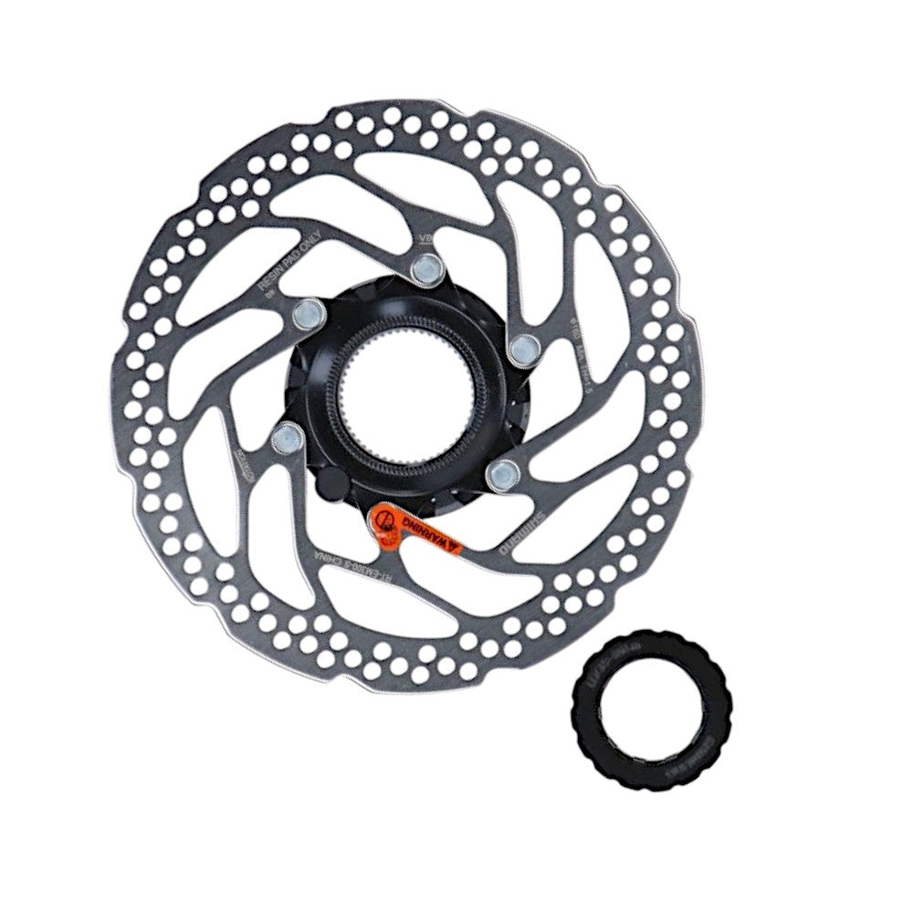Shimano -  SHIMANO RT-EM300 M Magnet Center Lock Disc 180mm Bremsscheibe + Lockring - Bikers Base BMX