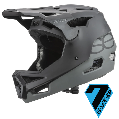 Seven Protection 7iDP Project 23 ABS Fullface Helm Schwarz / Grau Gr. M (8491885658376)