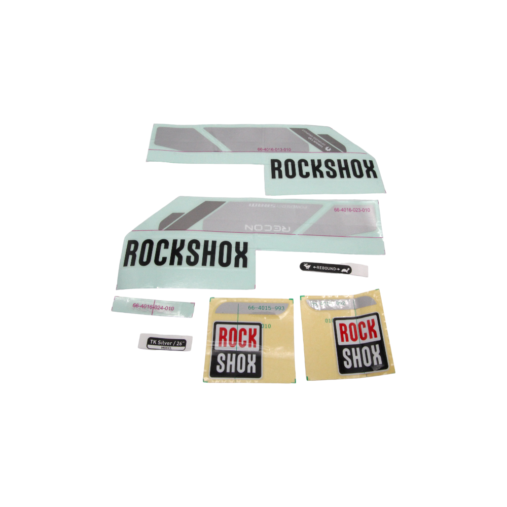 Rock Shox Aufklebersatz Recon Silver Coil TK 26" 11.4318.003.039 #995 - Bikers Base