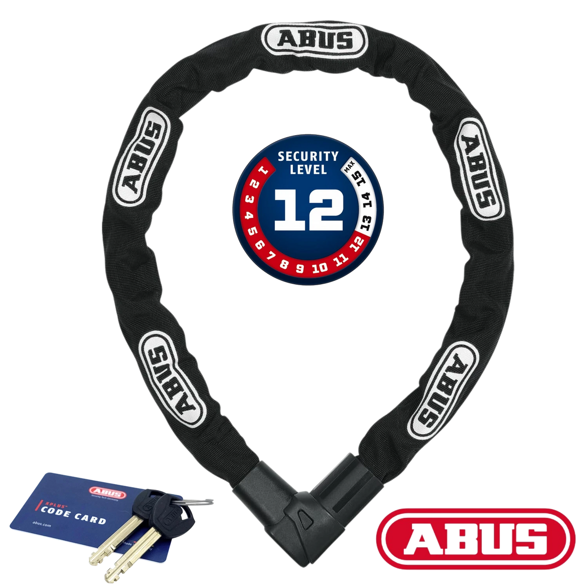 ABUS City Chain 1010/110 Moto Level 12 Fahrrad Kettenschloss Lastenrad