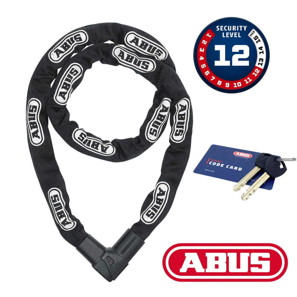 ABUS City Chain 1010/170 Moto Level 12 Fahrrad Kettenschloss Lastenrad