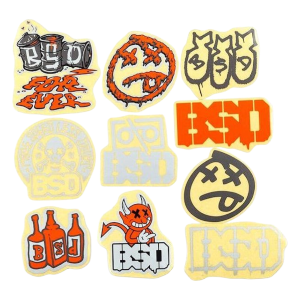 BSD -  BSD Foreva BMX Sticker Set Aufkleber Set 10st. 2021 - Bikers Base BMX
