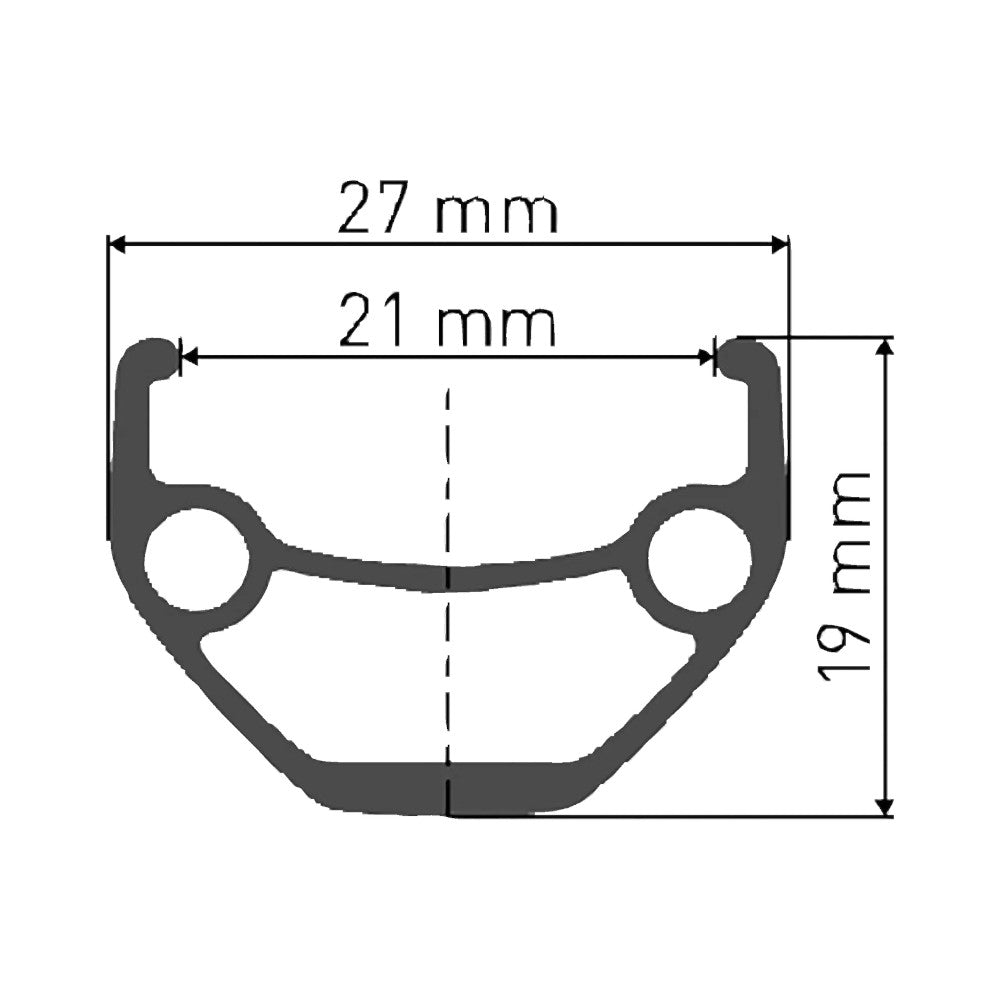 DT Swiss Felge 545 D 26" schwarz 32 Loch 559-21 - Bikers Base