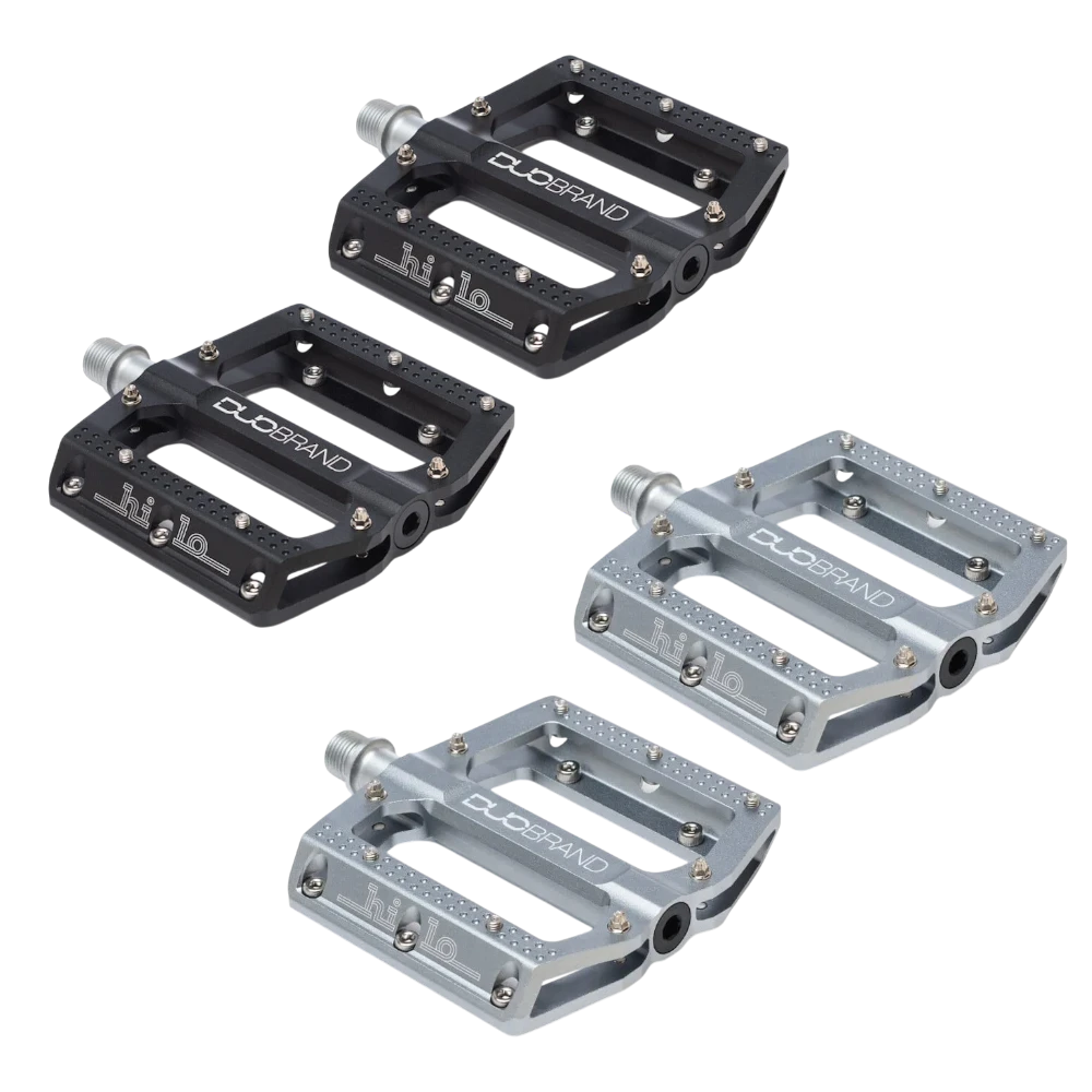 la pedale DUO BRAND CNC High-Lo BMX Pedale 9/16 Zoll