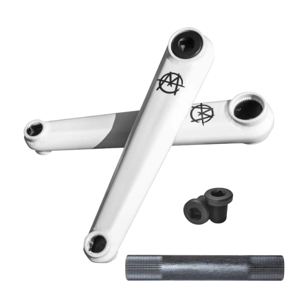 Demolition -  Demolition x Markit BMX Kurbel Weiß - Bikers Base BMX