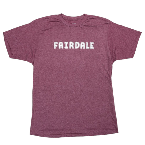 Fairdale "Outline" T-Shirt - Dunkelrot Größe XL (8581172920584)