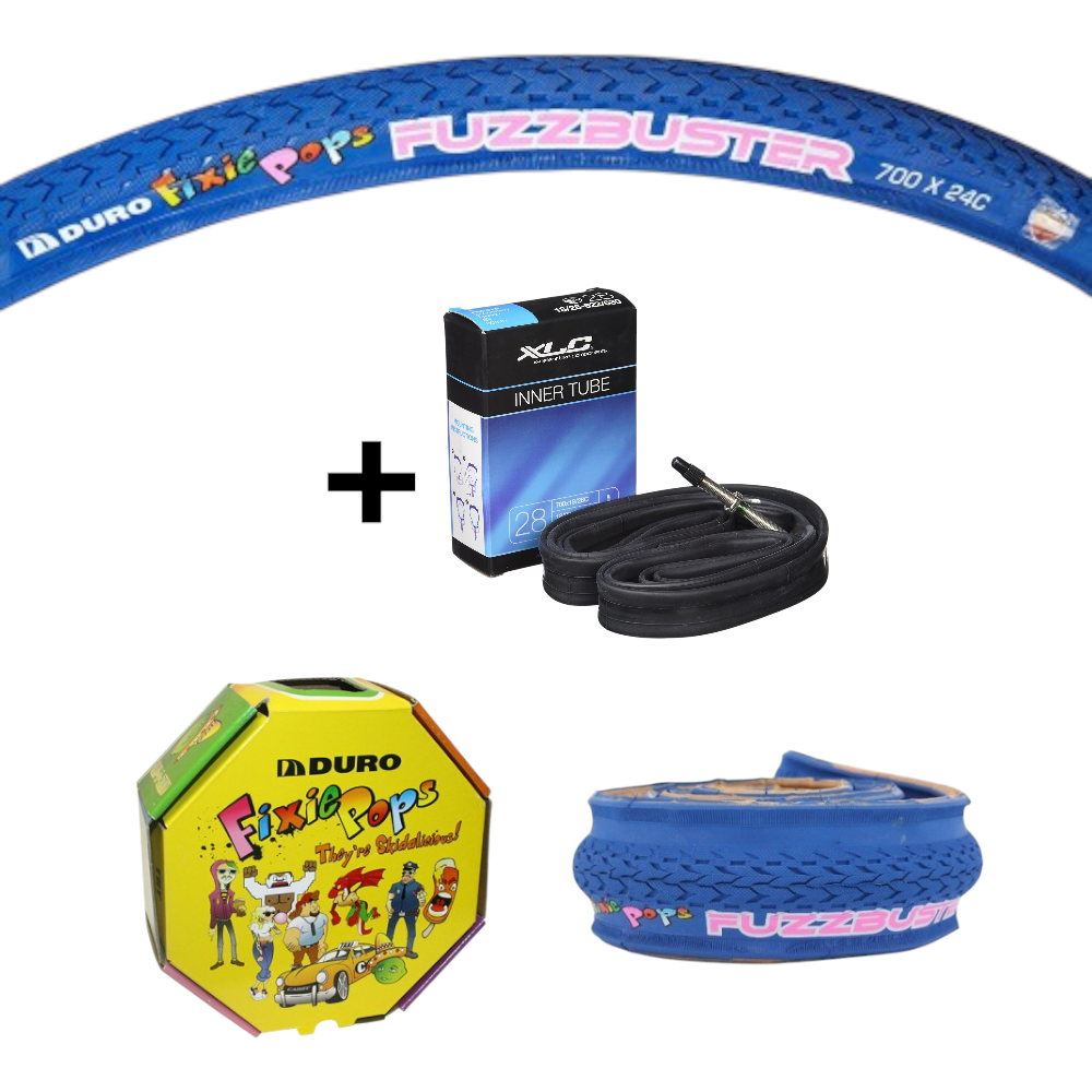 Duro -  DURO FUZZBUSTER 24-622 FIXIE POPS BLAU Race 28" Faltreifen 700 x 24c - bikers-base.myshopify.com