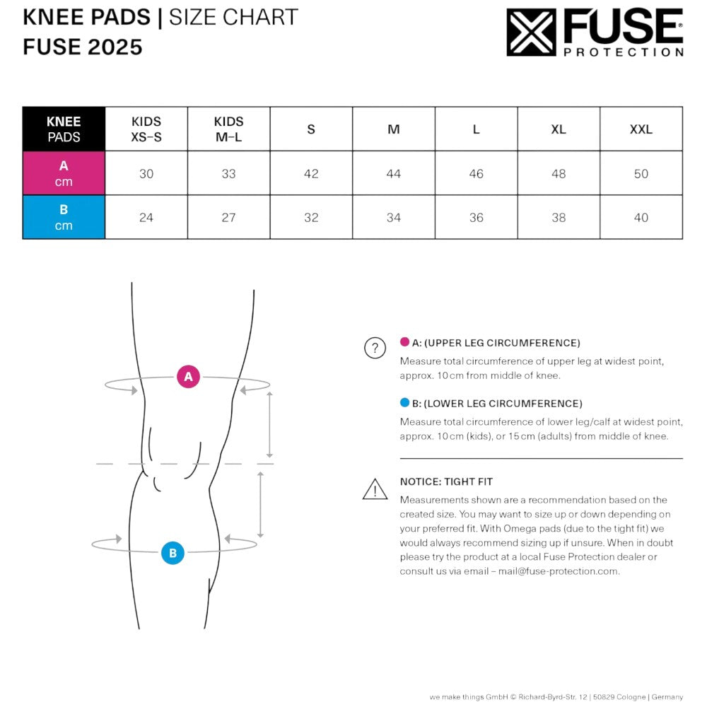 fuse -  Fuse Alpha Lite Knee Pad BMX Knieschützer - Bikers Base BMX