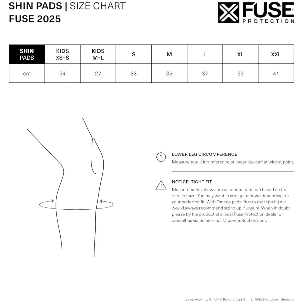 Fuse -  Fuse Alpha extended BMX Schienbeinschoner inkl. Whip - Bikers Base BMX