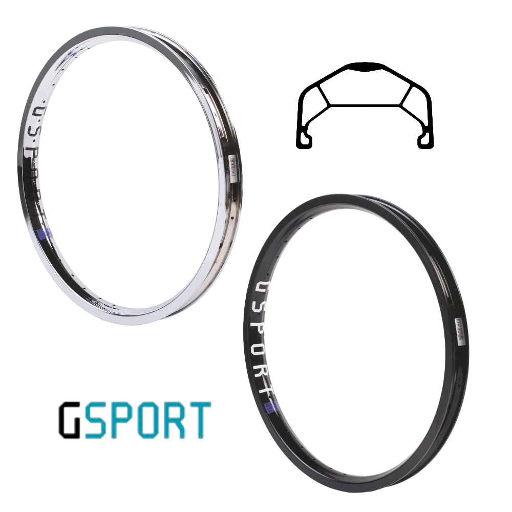 G-Sport BirdCage BMX Felge schwarz, 20 Zoll, 36 Loch Gsport