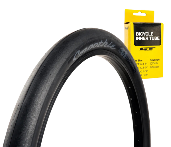 mtb reifen slick 29 GT Smoothie Sessions Slick Reifen + Schlauch 29x2.5