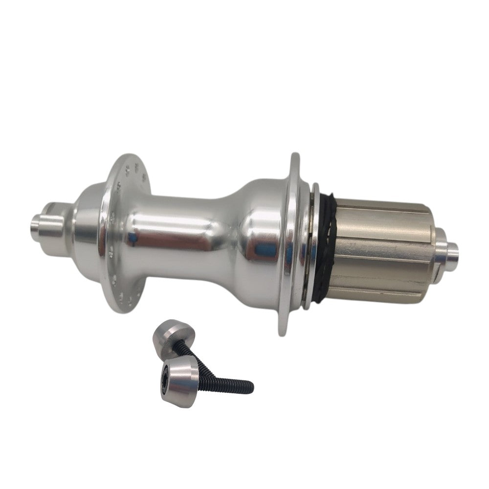 Hinterradnabe Female 28 Loch 11-fach Silber 10x135 Retro classic design - Bikers Base