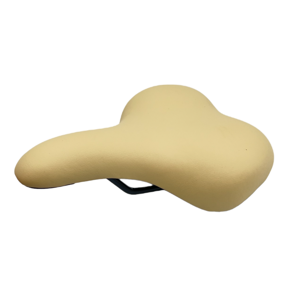 DDK Sattel in Creme Weiß Classic Touring Fahrradsattel Retro Unisex Caferacer - Bikers Base