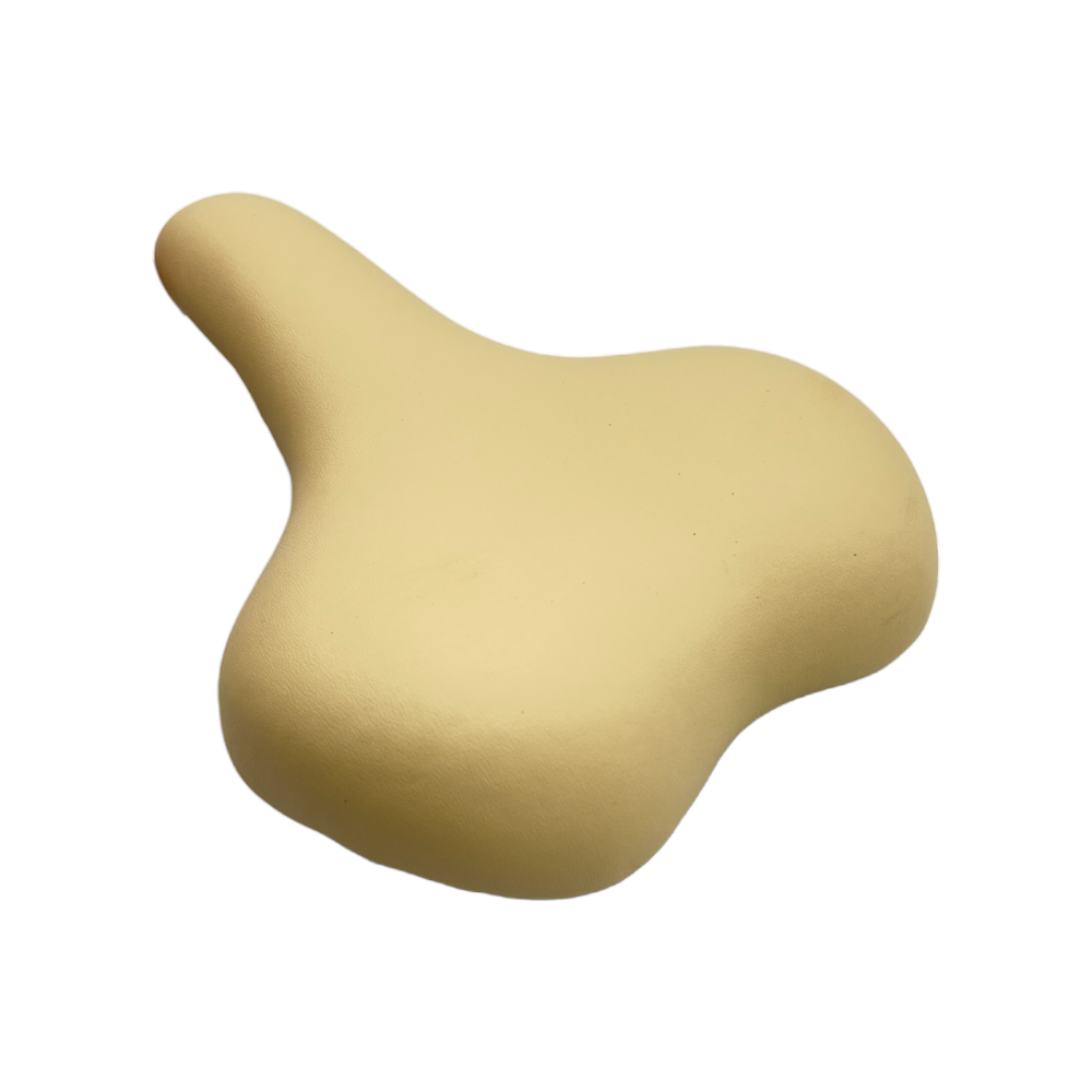 DDK Sattel in Creme Weiß Classic Touring Fahrradsattel Retro Unisex Caferacer - Bikers Base