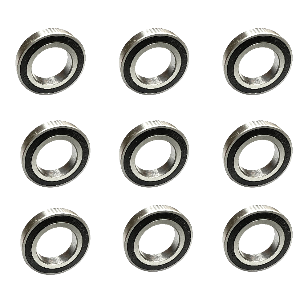 9X Lager 6802-2RS Kugellager Industrielager 14x24x5 mm - Bikers Base