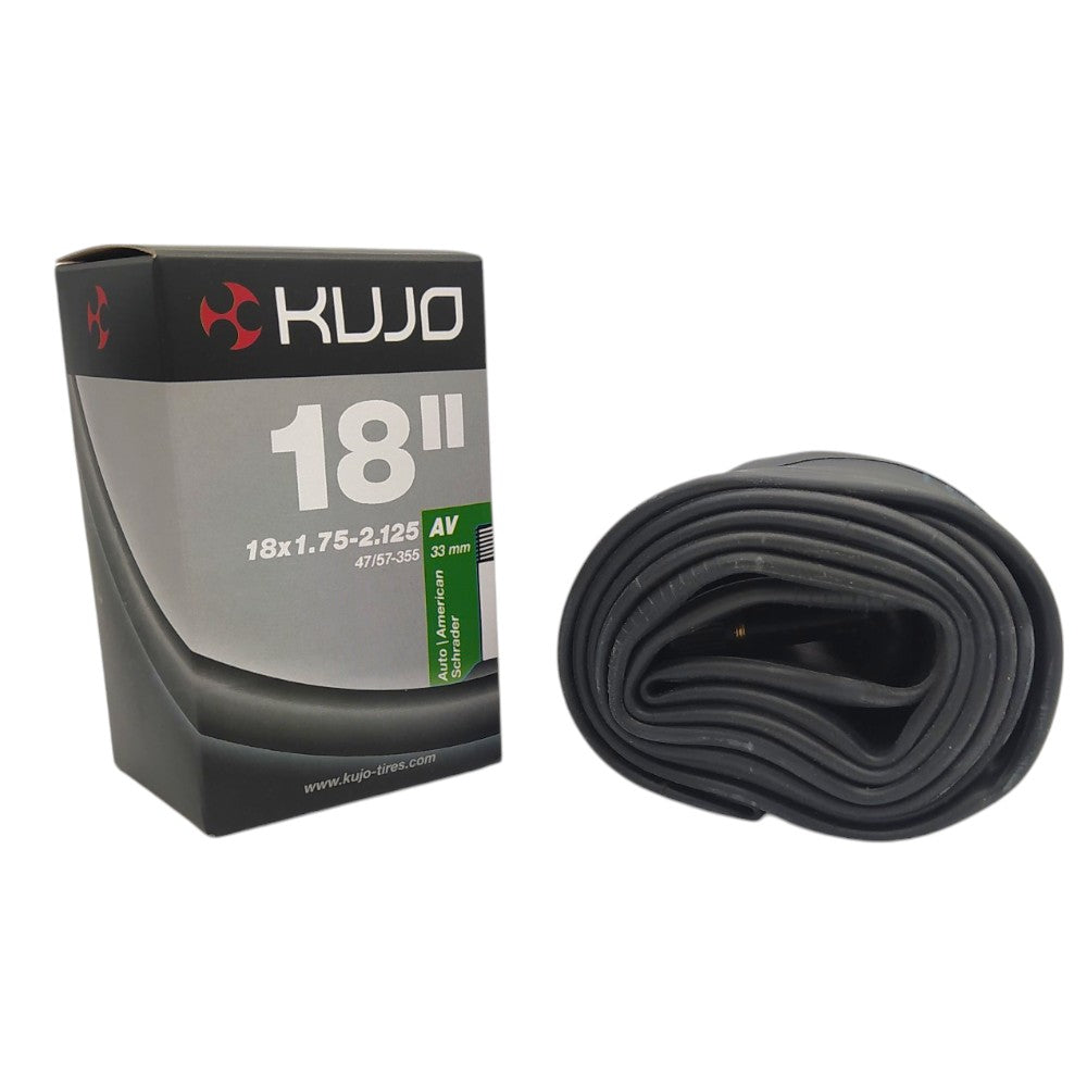KUJO 18" Fahrrad Schlauch (AV/Auto) 33mm 47/57-355 - Bikers Base
