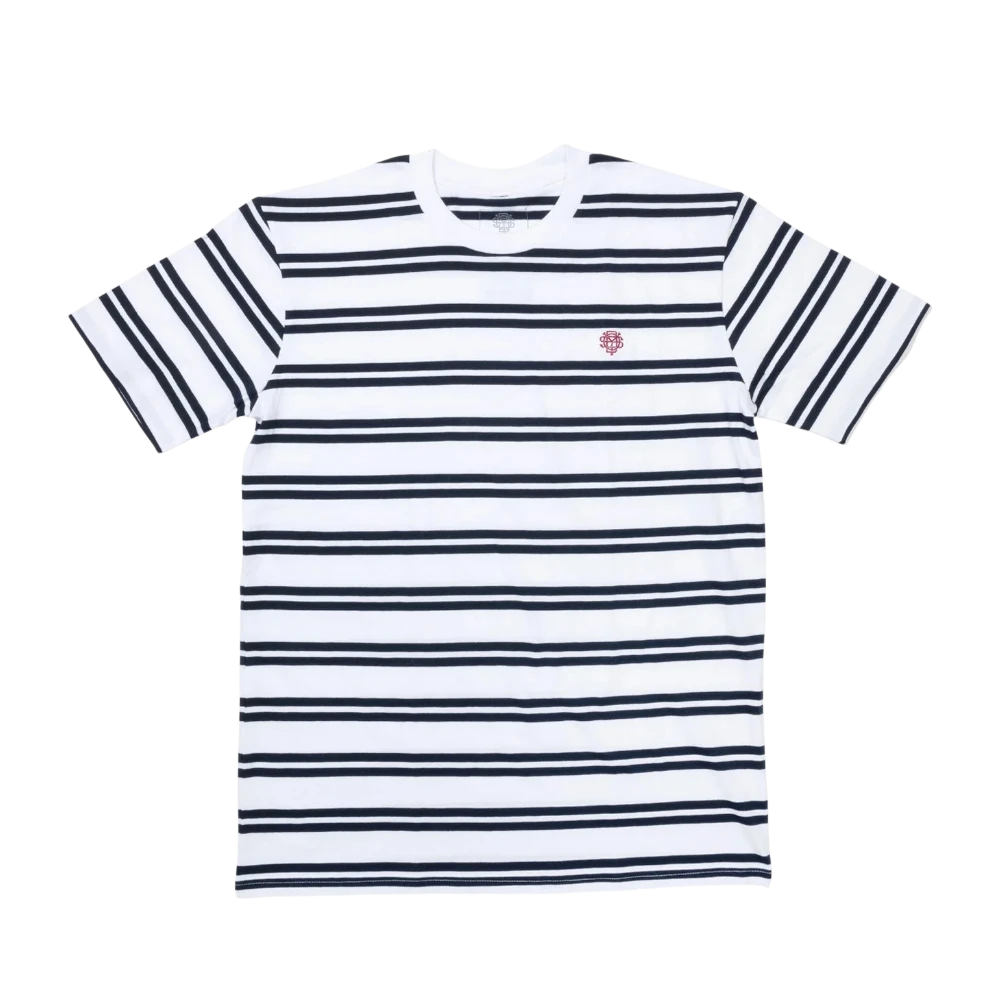 Odyssey BMX Stitched Monogram T-Shirt - Navy/Weiß