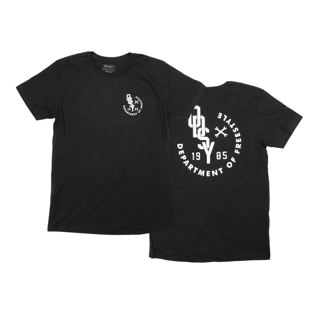 Odyssey BMX T Shirt Highland Schwarz S