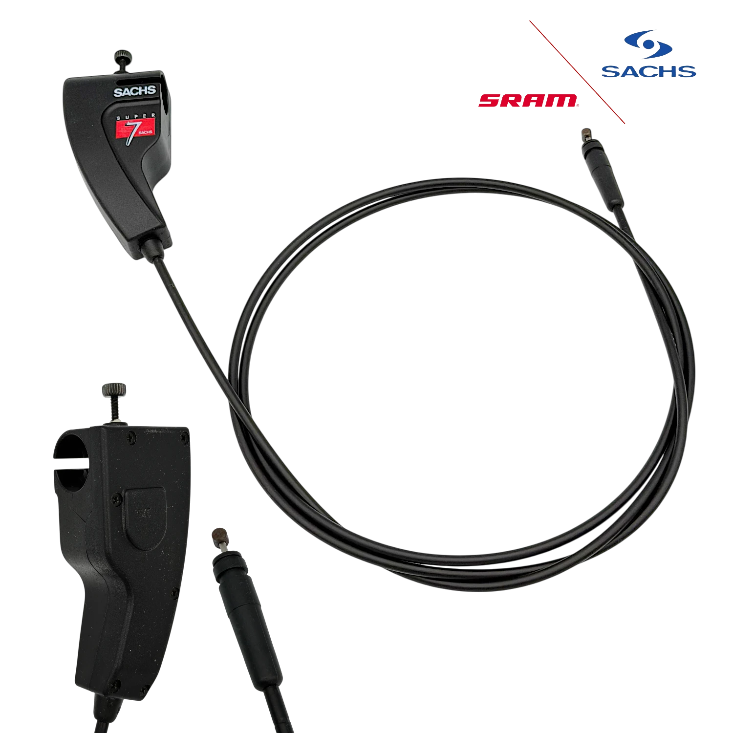 Original Sachs Super 7 Gang Pentasport Clickbox mit Schaltzug 1600mm