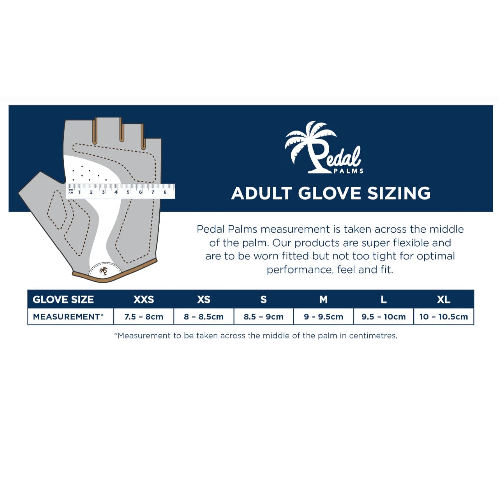 Pedal Palms Black n Tan Fahrradhandschuhe Kurzfinger XXS