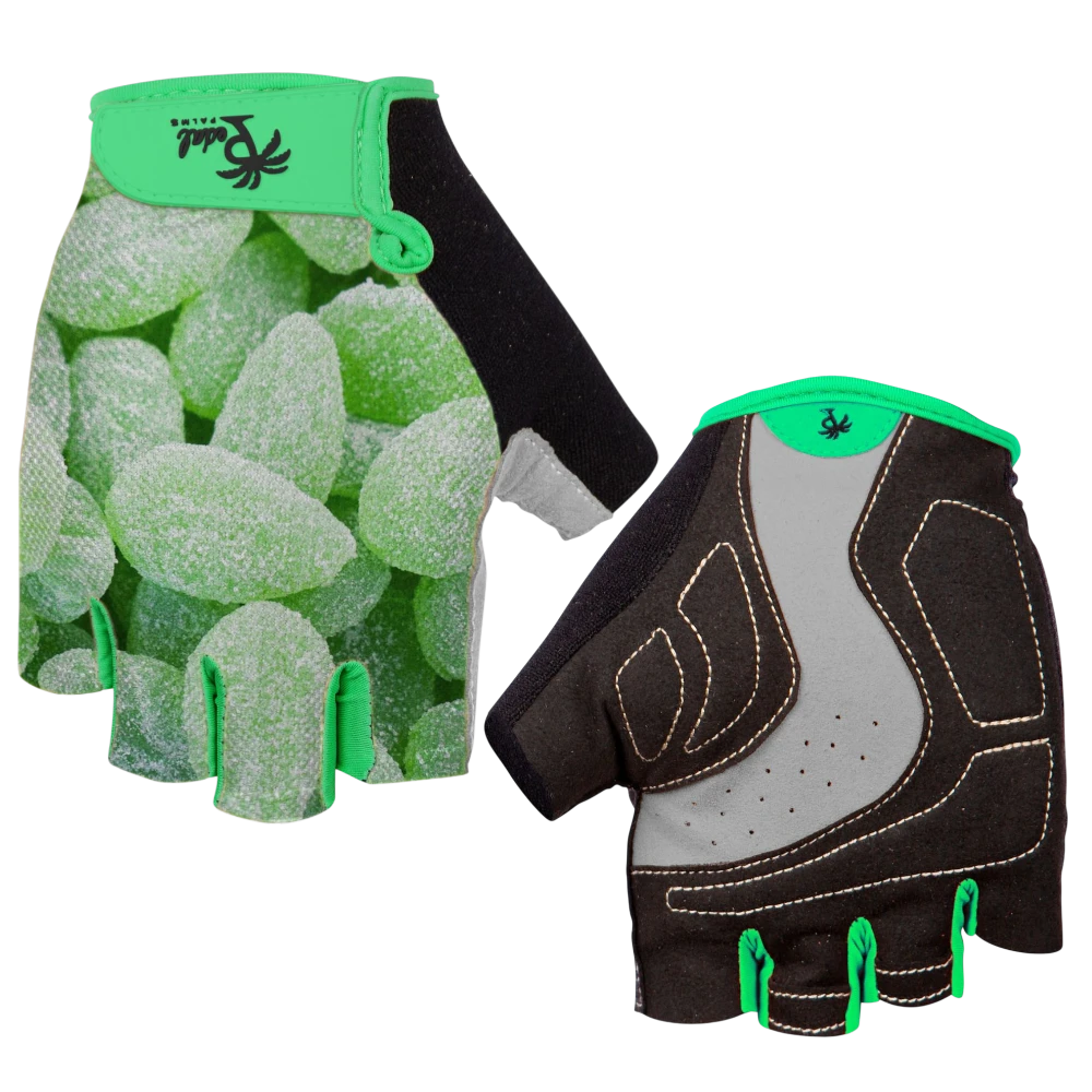 Pedal Palms Mint Leaves Fahrradhandschuhe Kurzfinger