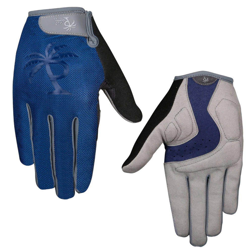 Pedal Palms Navy Grey Fahrradhandschuhe Langfinger XS