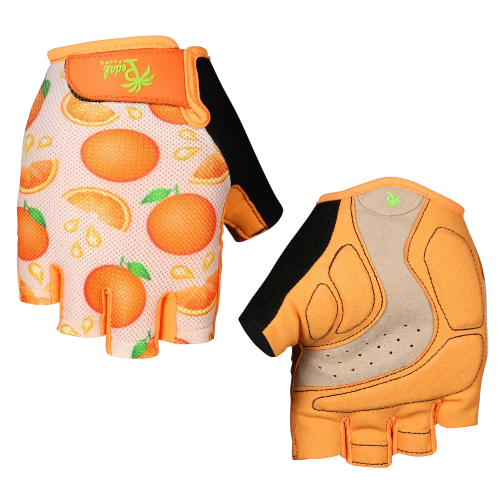 Pedal Palms Orange Crush Fahrradhandschuhe Kurzfinger