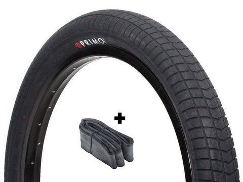 Primo V-Monster BMX Reifen + Schlauch Set schwarz 20 x 2.40 Zoll 60-406 (8298005856520)