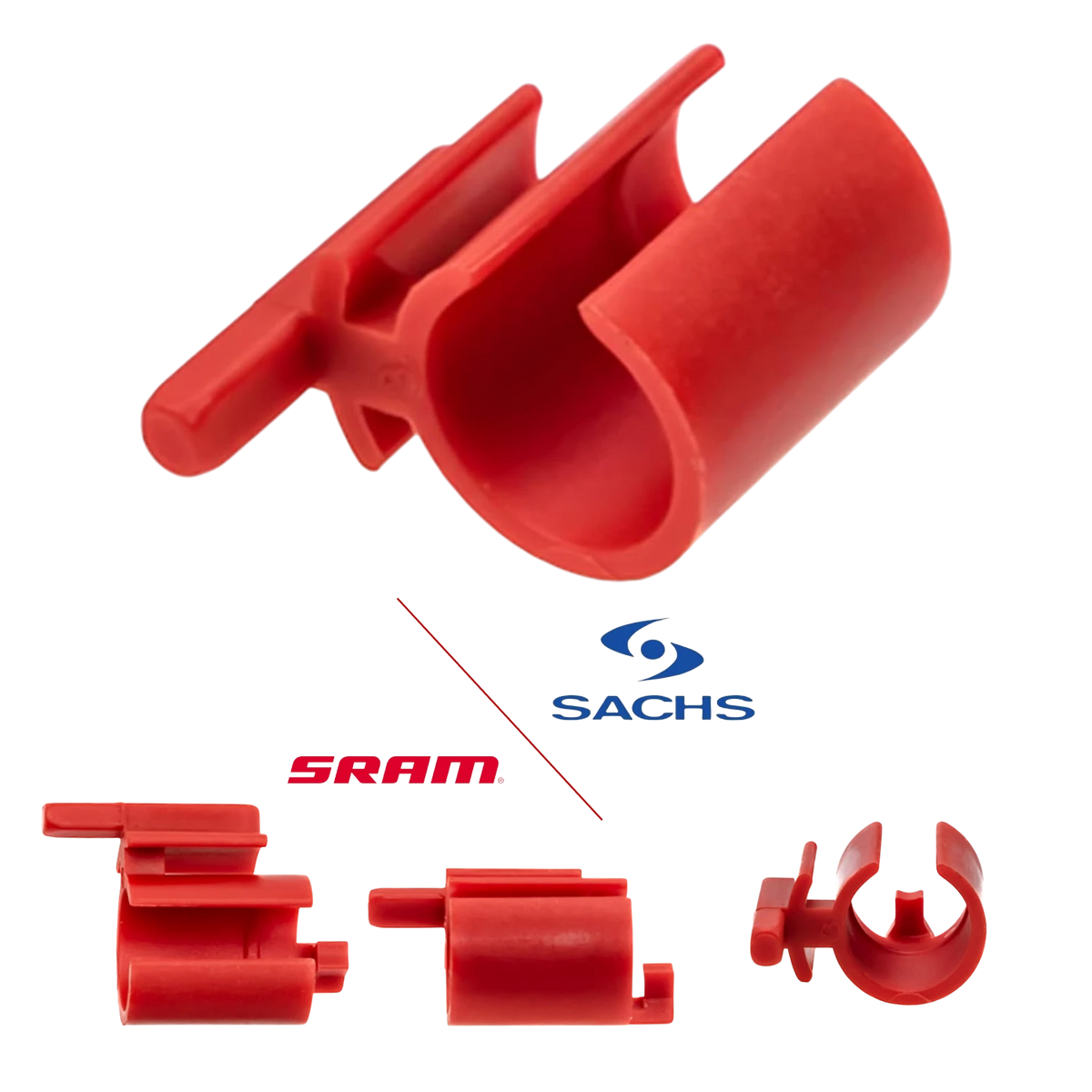 SRAM Sachs Schaltbuchse Fixierbuchse Rot für P5 S7 Pentasport Super 7