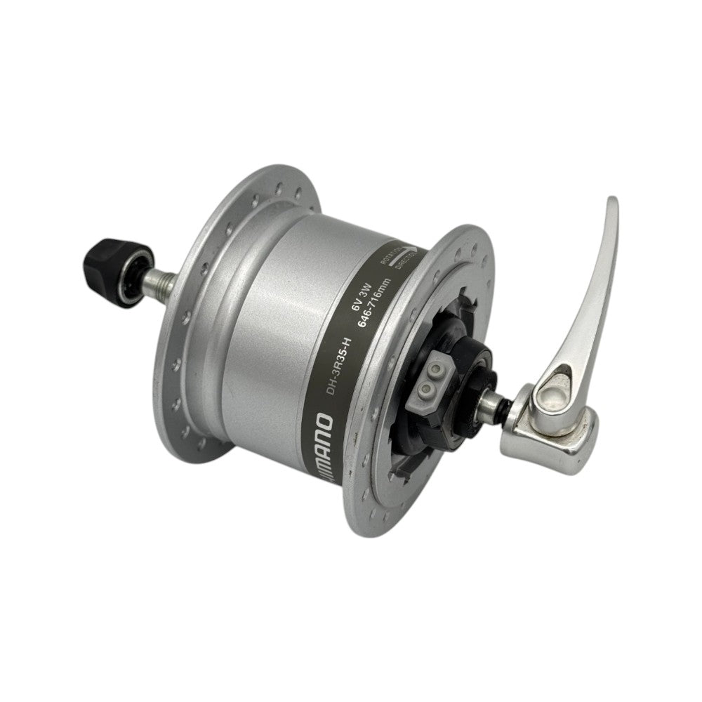 Shimano Nabendynamo DH-3R35-H 6V 3W 9x100mm Rollerbrake 36l - Bikers Base