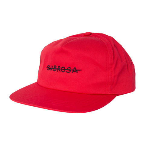 Subrosa Crossed Snapback BMX Kappe Rot (9464807751944)