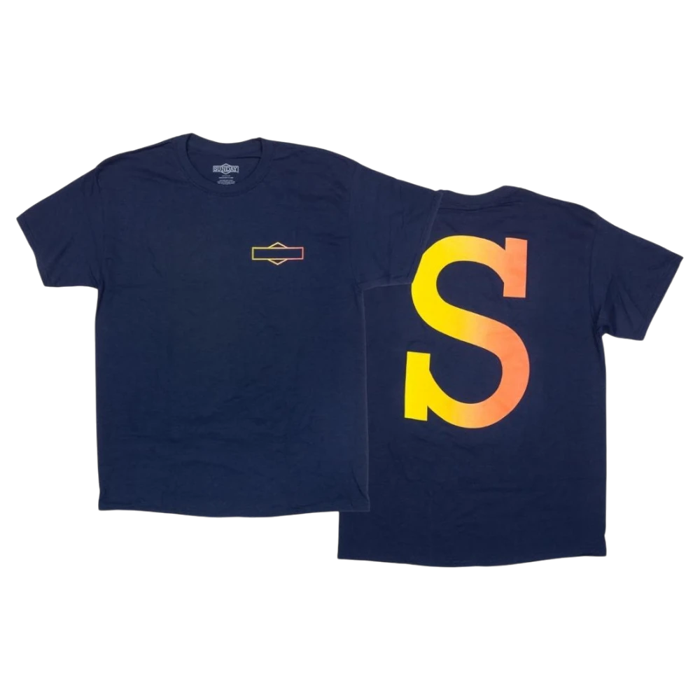 Sunday Big S T Shirt Navy